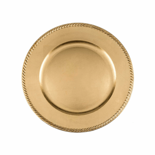 Braided Gold Charger