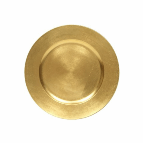 Plain Brushed Gold Charger