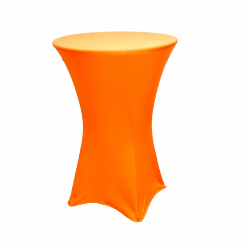 30 " Round Orange Spandex Bistro