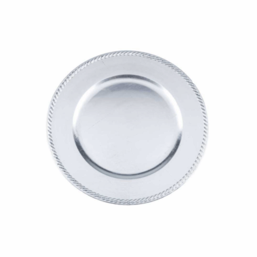 Braided Silver Charger