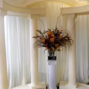 Colonnade Ivory Ivory Wedding Drape White Column Showroom