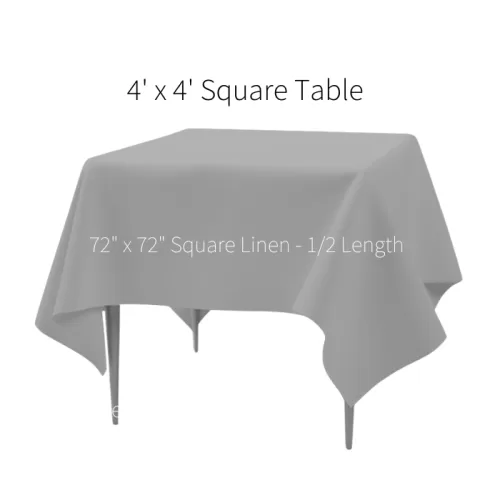 4' Square Linen Sizing