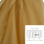 Antique Gold Organza 108