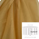 Antique Gold Organza 120