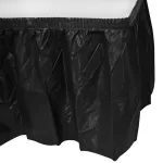 Black Plast Table Skirt