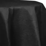 Black Round Plastic Table Cloth