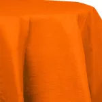 Orange Round Plastic Table Cloth