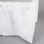 White Plast Table Skirt