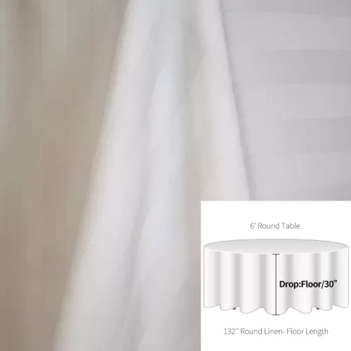 Ivory Satin Stripe 132