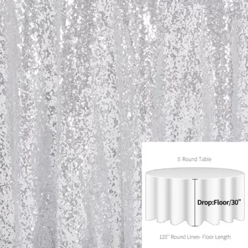 Silver Sequin 120