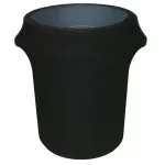 Black Spandex Trash Can Cover