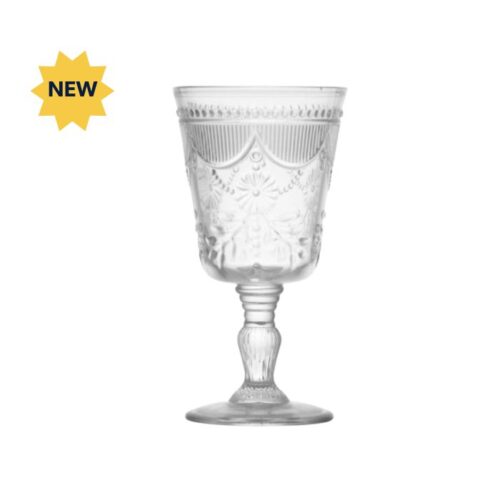 New 10 oz Clear Goblet