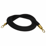 Black Stanchion Rope Gold End