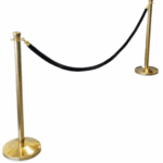 Gold Stanchion White Background