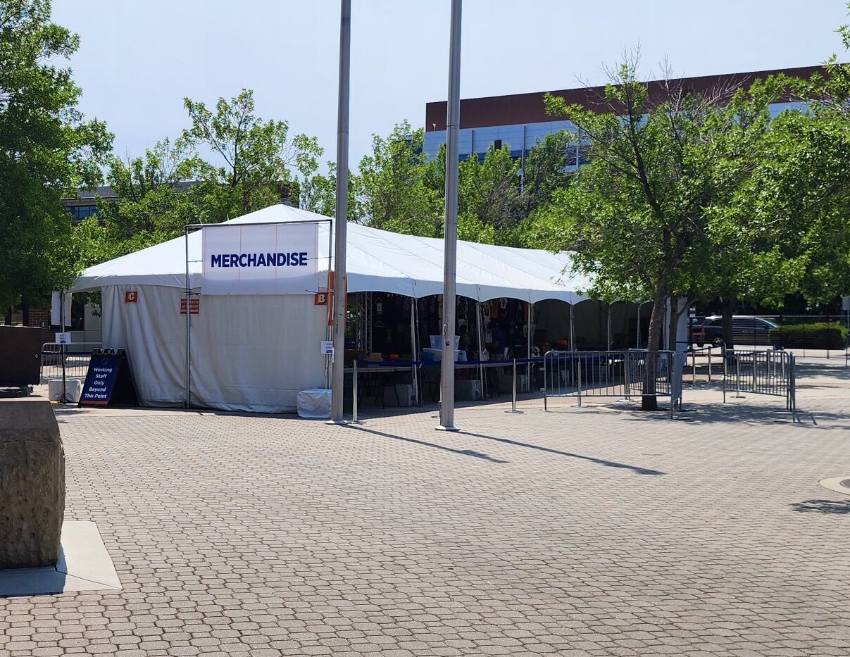 Post Malone Merch Tent