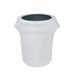 White Trash Can Cover