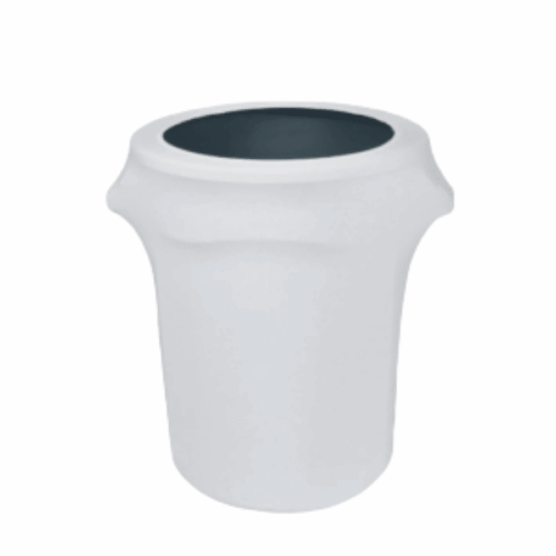 White Trash Can Cover