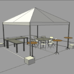 Simple Shader 15' Tailgate Package (2 Spot)