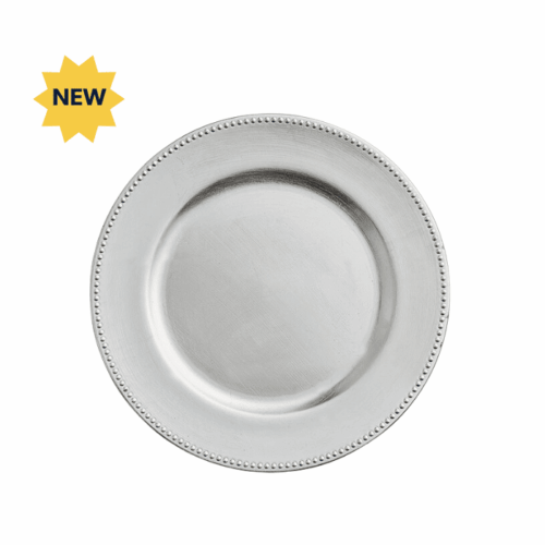 Charger Silver Beaded New Product Star